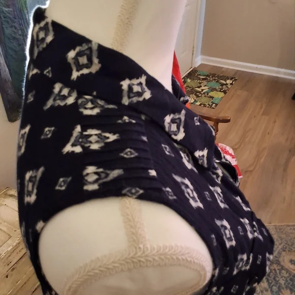 Sadie & Sage Navy and White Mini Dress - Picture 10 of 11